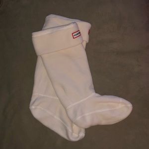 Hunter Original Tall Boots Sock: CREAM
